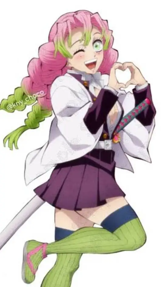ai character: Mitsuri Kanroji  background