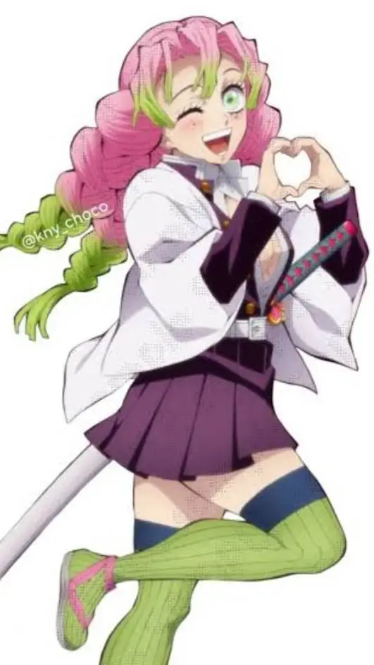 ai character: Mitsuri Kanroji  background