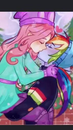 ai character: FlutterDash winter background