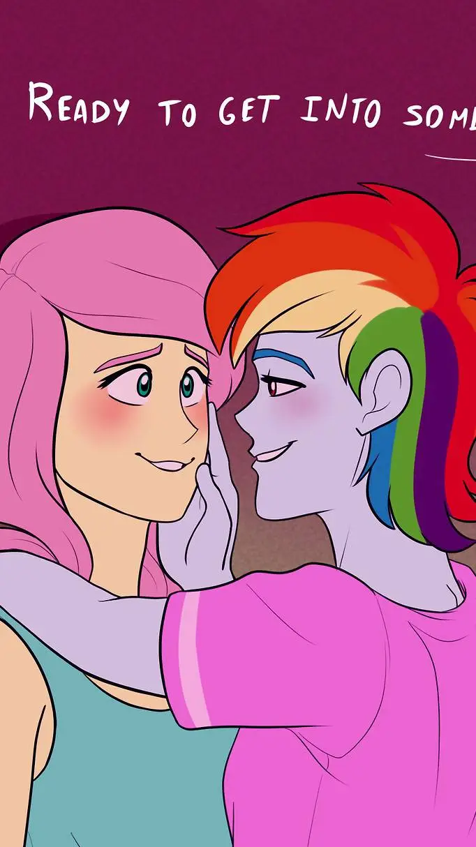 ai character: FlutterDash🦋🏳️‍🌈 background
