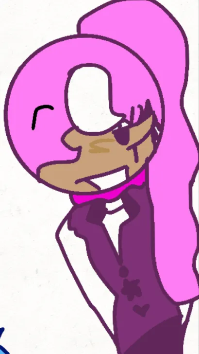 ai character: Lavender Crystal background