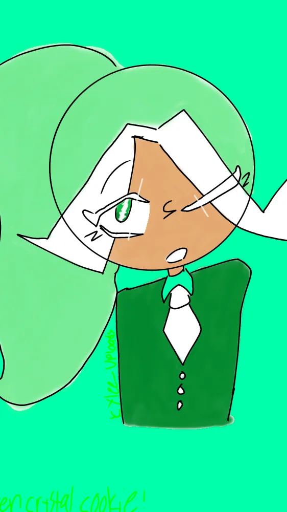ai character: ~Green Crystal~ background