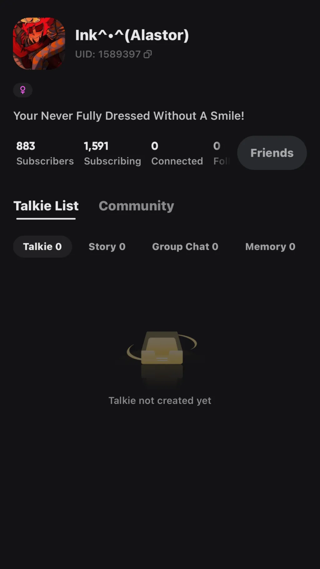 ai character: Inkie<33 background