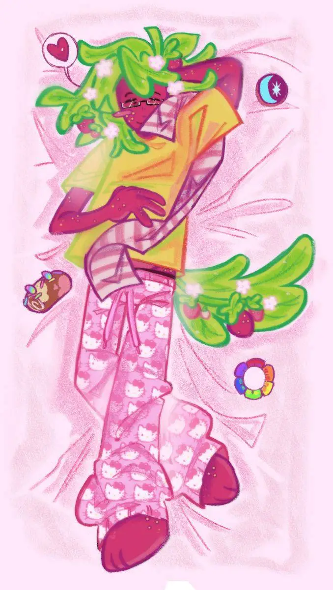 ai character: 🍓🟥Спраут🟥🍓 background