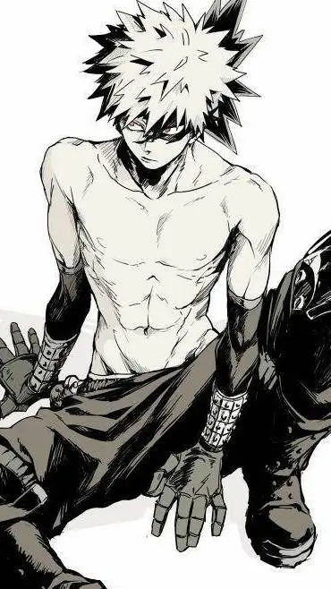 ai character: bakugo kid deku background
