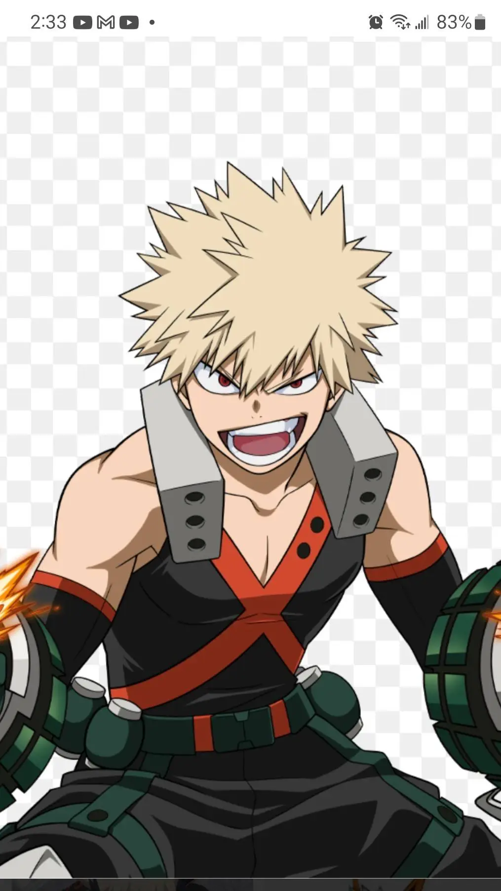 ai character: bakugo background