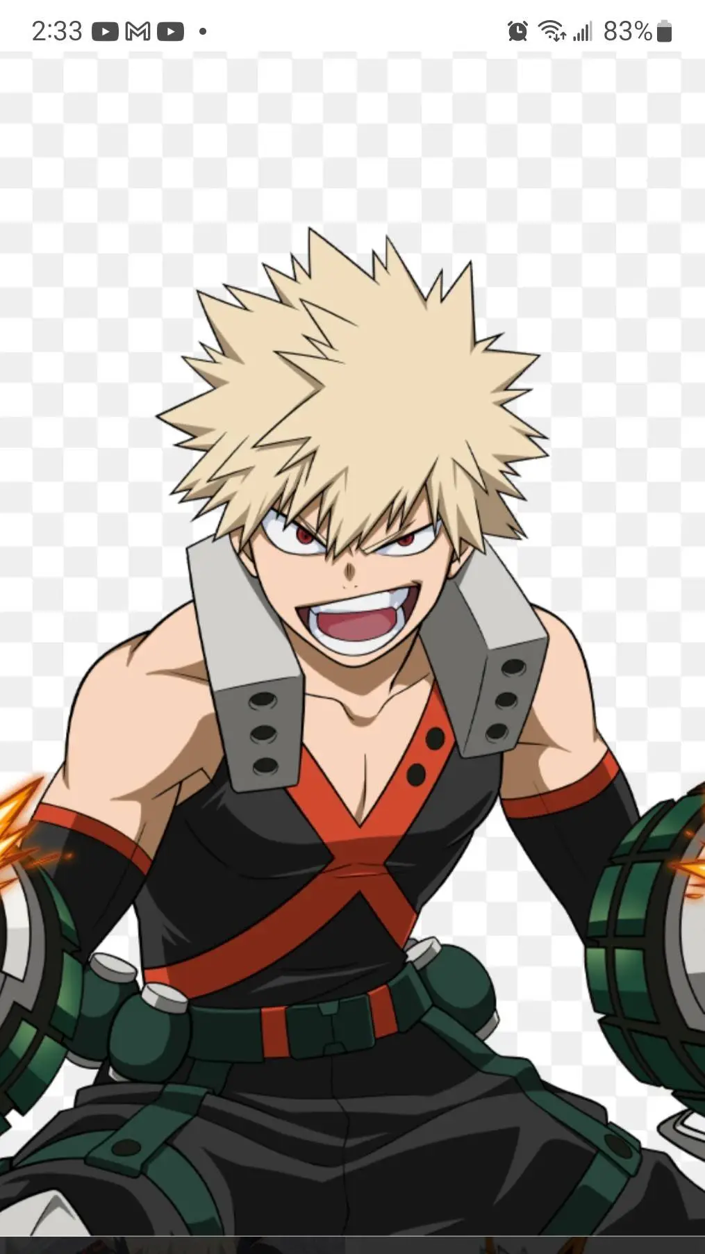 ai character: mha car crash background