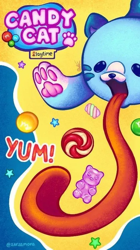 ai character: Candycat background