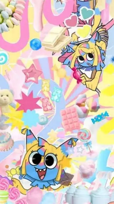 ai character: YATTA~♡ background