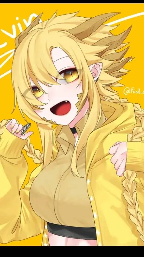 ai character: fem ghidorah  background