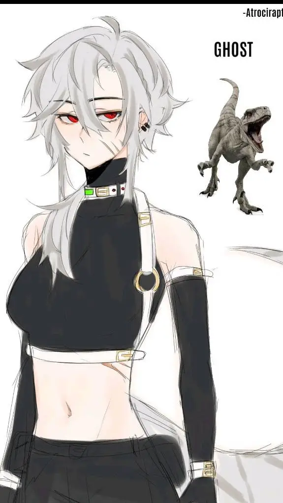 ai character: ghost background