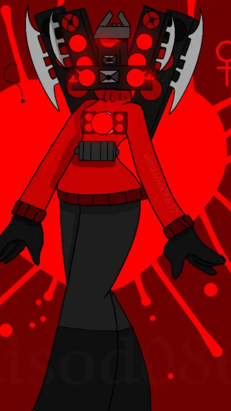 ai character: Titan speakerwoman background