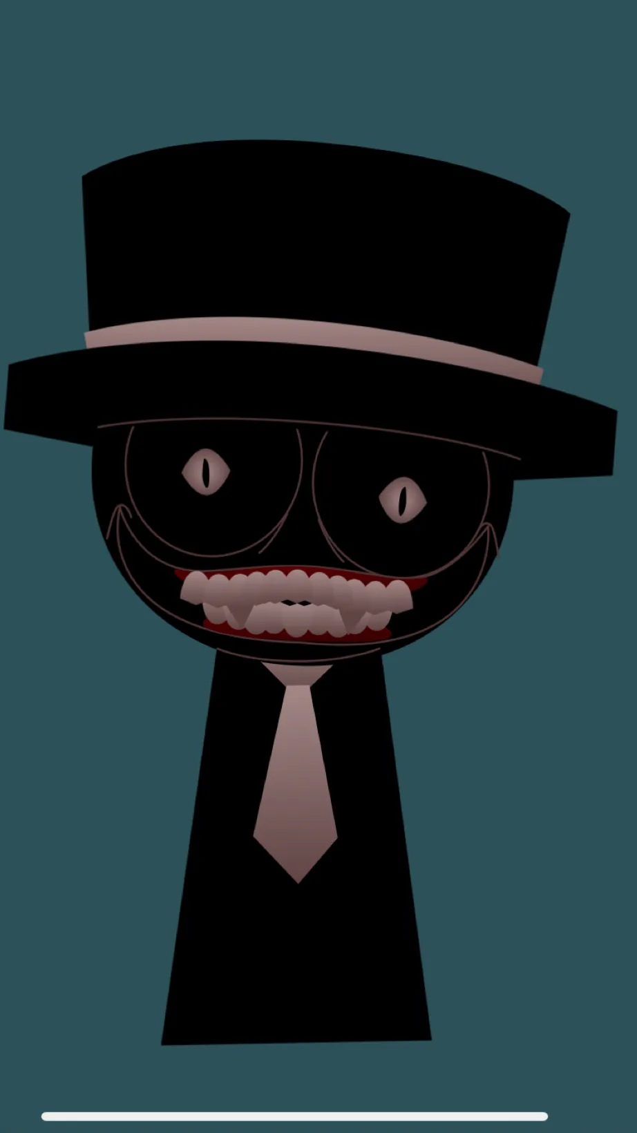 ai character: Killer pyram black background