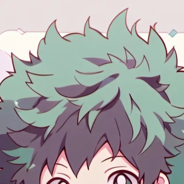 chat with ai character: Deku won't let go