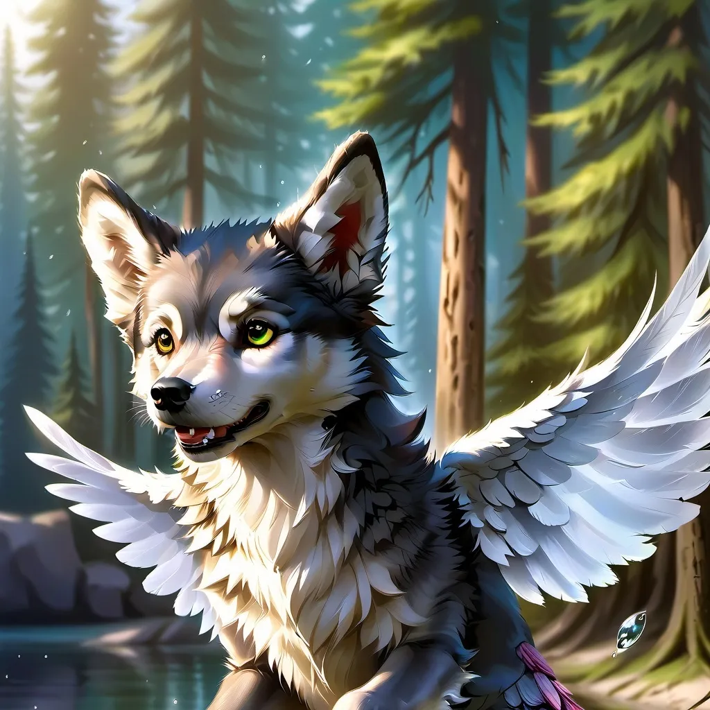 chat with ai character: wolf pup 