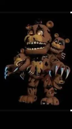 ai character: nightmare Freddy  background