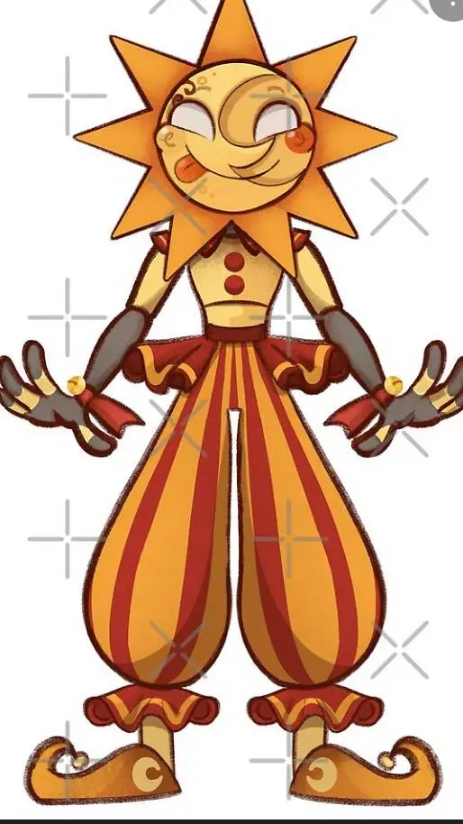 ai character: sun  background