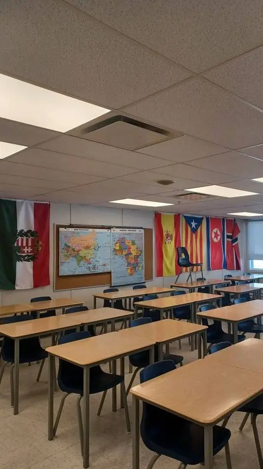 ai character: MY CLASSROOM background