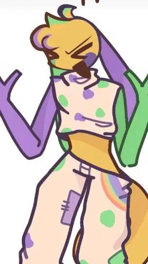 ai character: Looey (balloon ink background