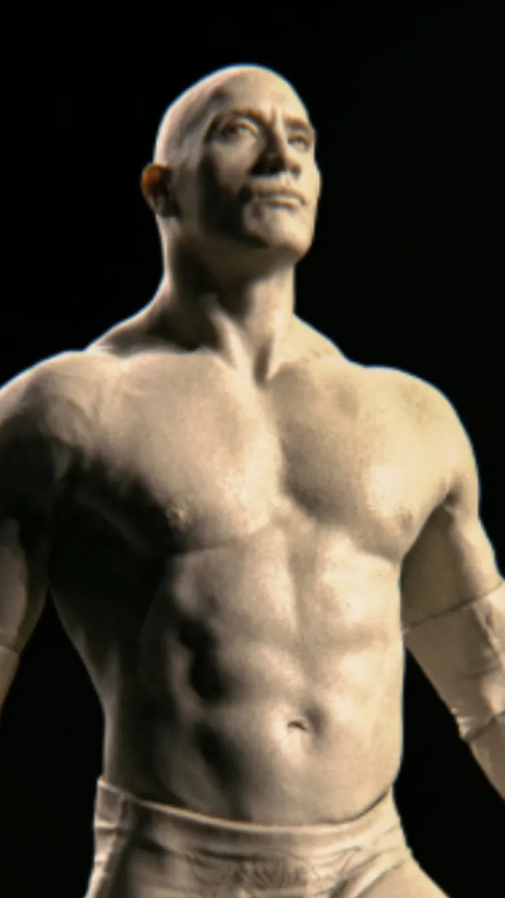 ai character: Dwayne The Rock background