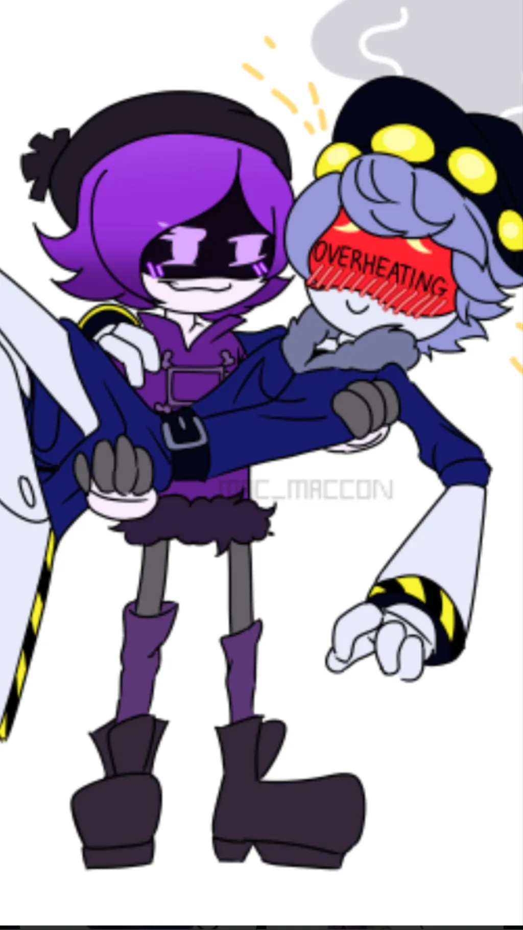 ai character: Uzi x n background