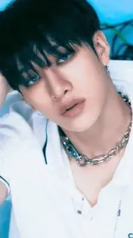 ai character: bangchan 🐺💙 background