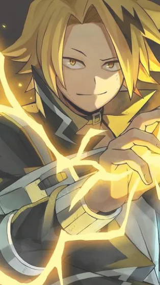 ai character: Denki Kaminari background
