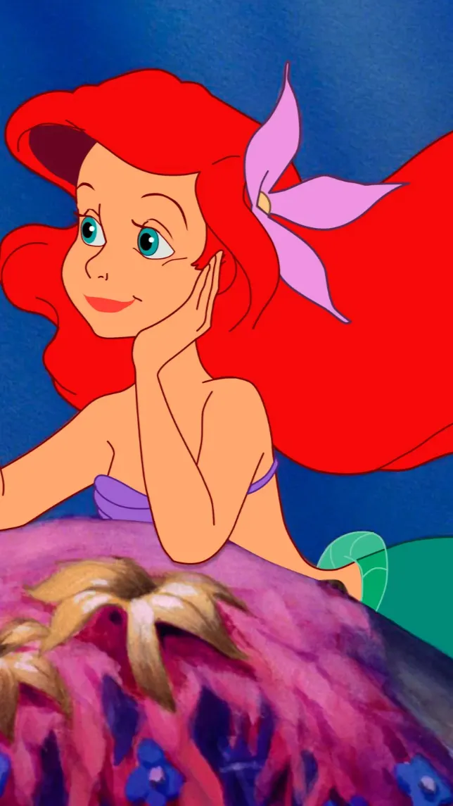 ai character: Ariel the mermaid background