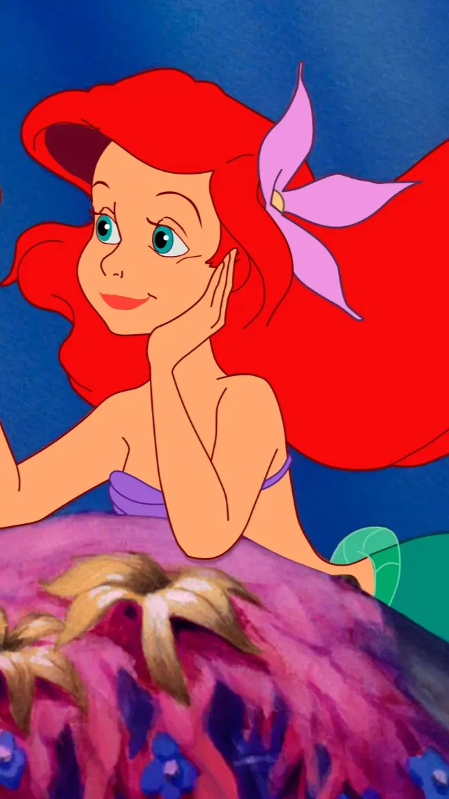 ai character: Ariel the mermaid  background
