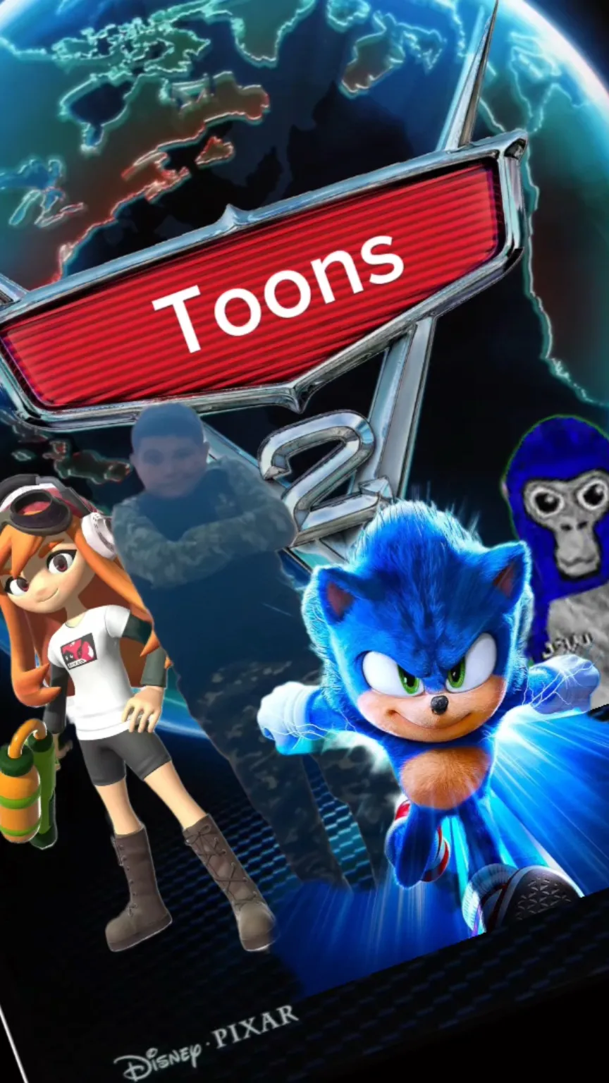 ai character: Toons 2 cars 2 background