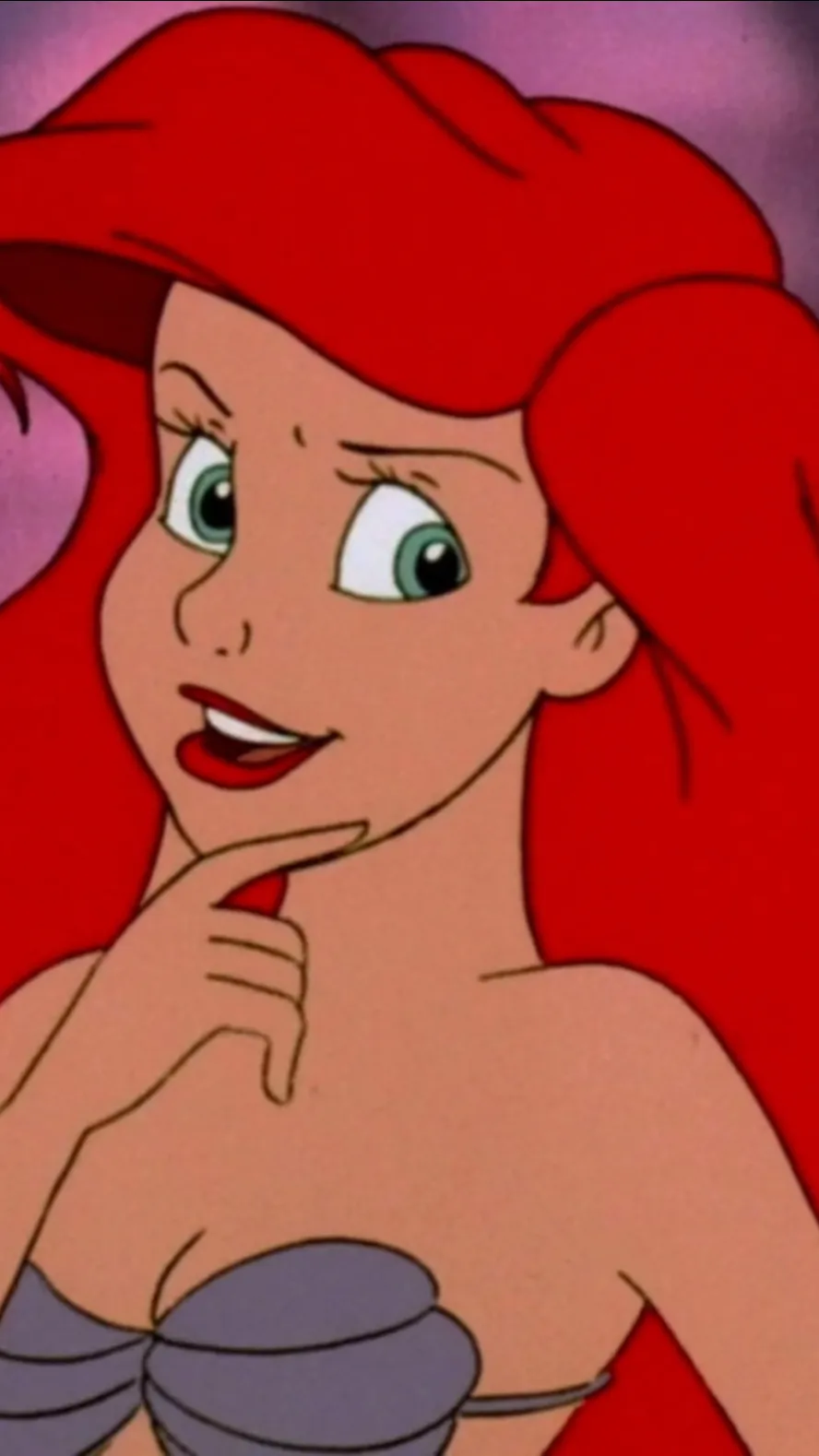 ai character: Ariel the mermaid  background