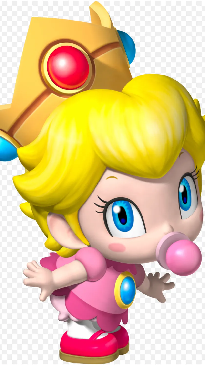 ai character: Baby peach background