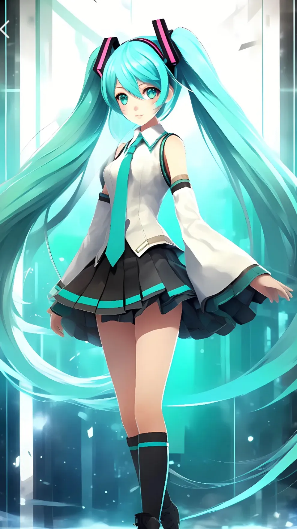 ai character: Miku background
