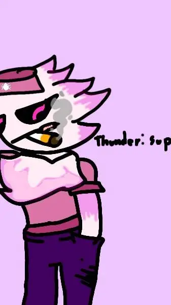 ai character: thunder background