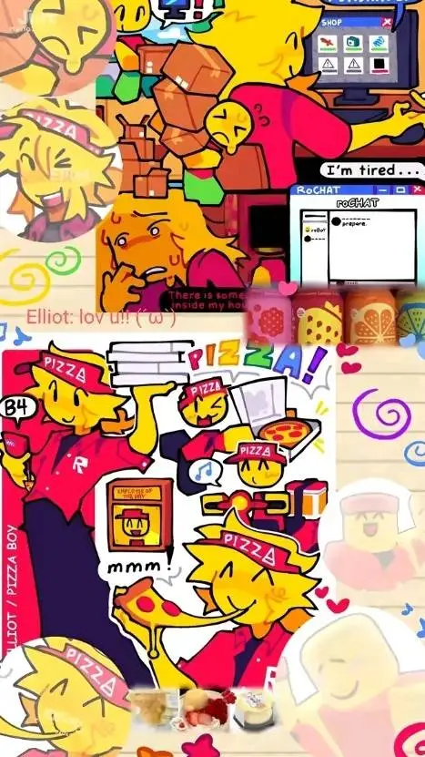 ai character: forsaken pizza au background