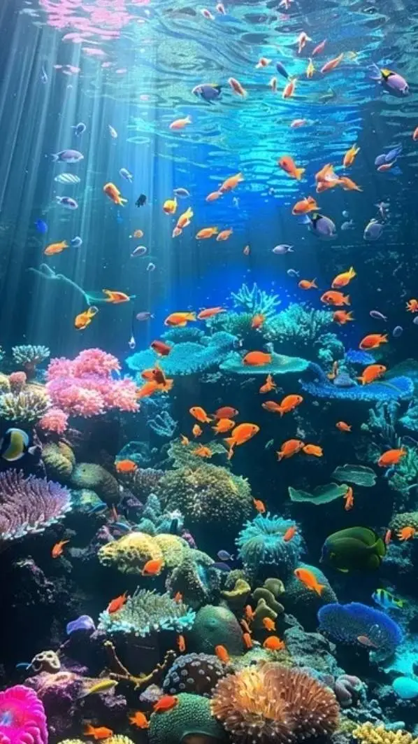 ai character: ocean tank  background