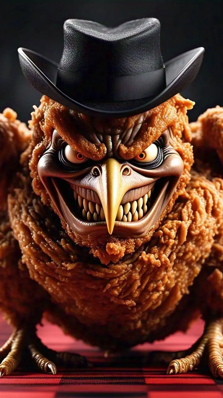 ai character: Mysterioso Chicken background