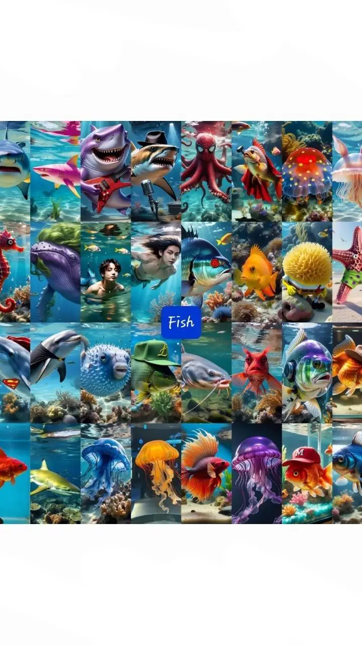 ai character: 32ndPlays fish background