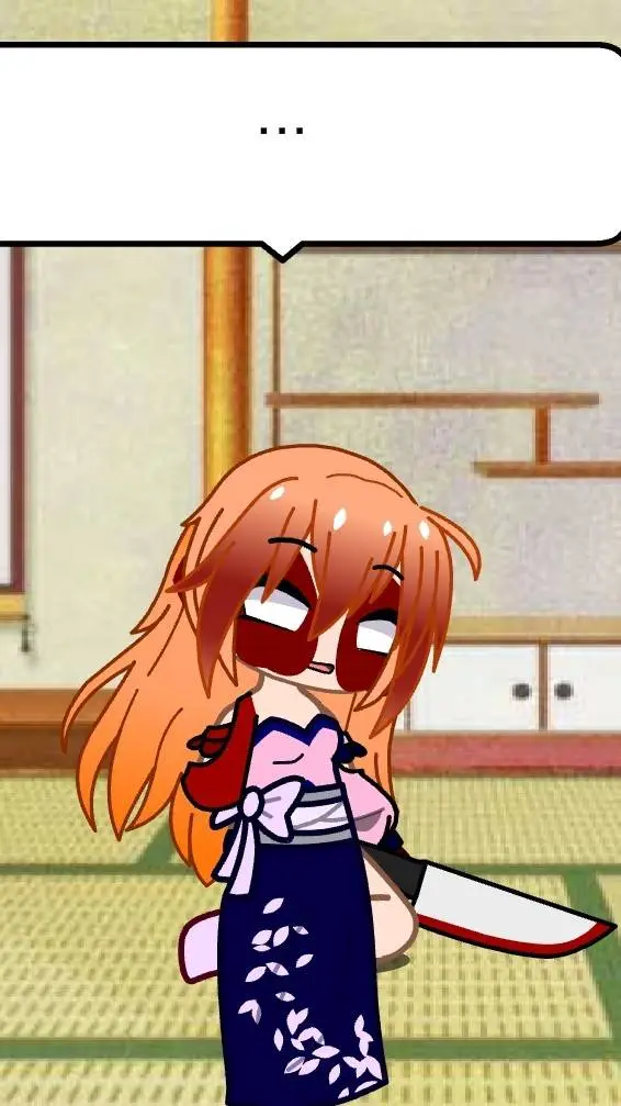 ai character: Sad gacha girl background