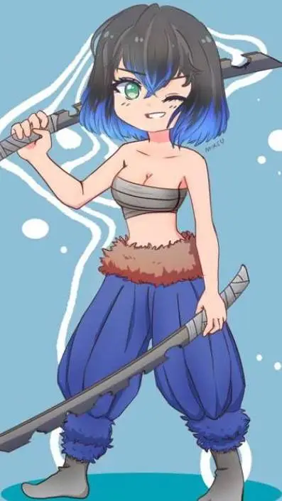 ai character: Female Inosuke background