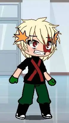 ai character: bakugo  background