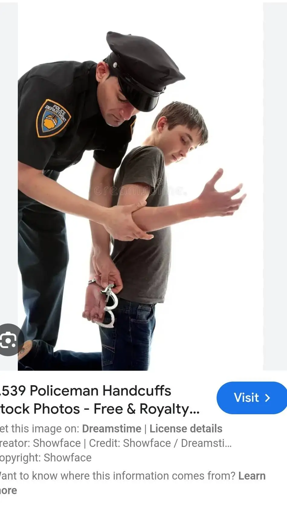 ai character: Sean cops tv show  background
