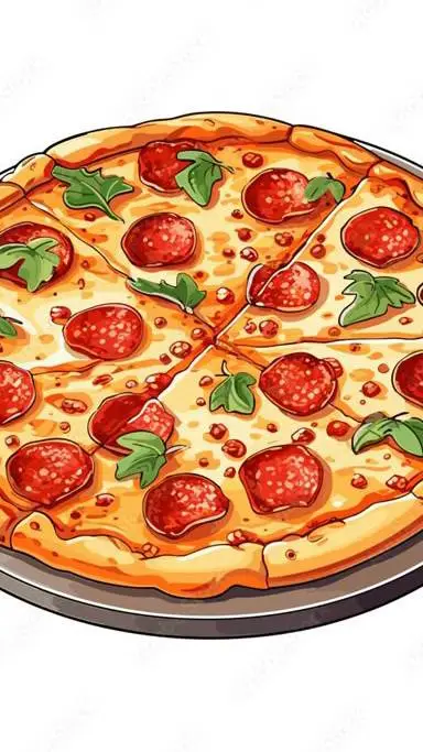 ai character: Pizza background