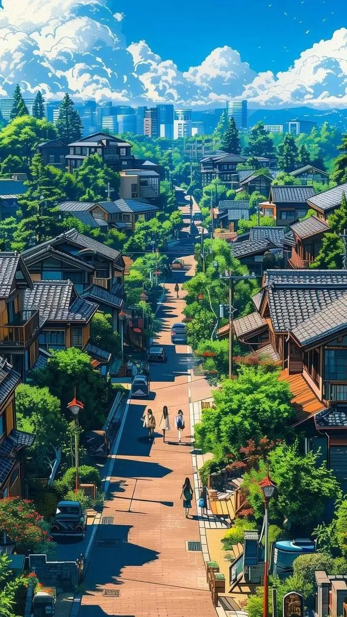 ai character: Graufeld town background