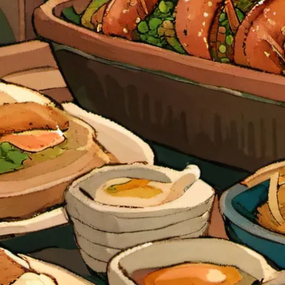 chat with ai character: Food and BIGBACK 
