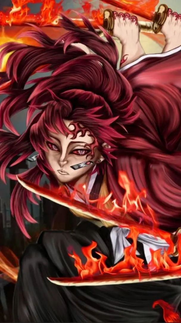 ai character: Yoriichi demon background