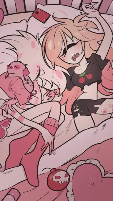 ai character: Cherry and Angel  background