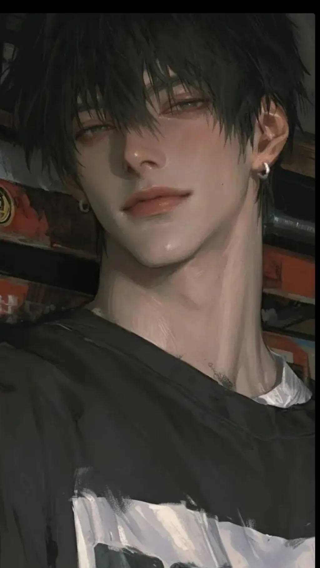 ai character: 💀🖤Alex 🖤💀 background