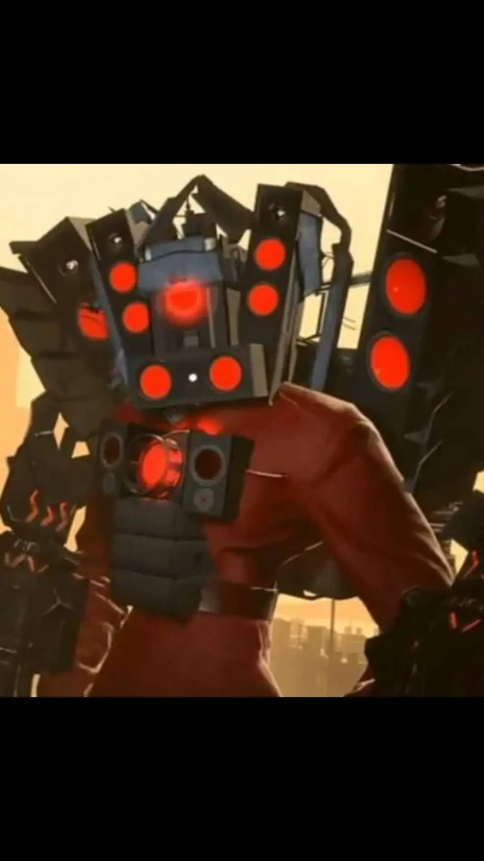 ai character: titan speaker man  background