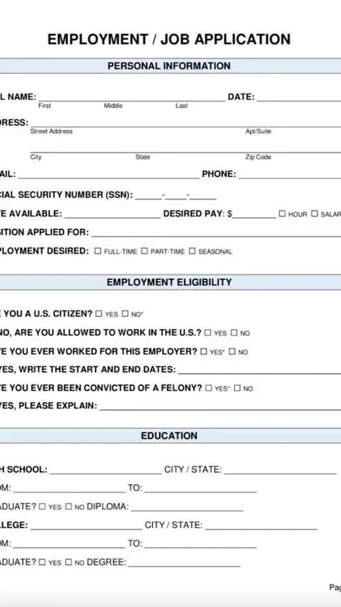 ai character: JOB APPLICATION background